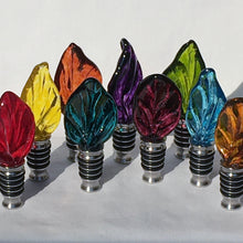 Load image into Gallery viewer, Stoppers with Glass Leaf