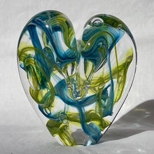 Load image into Gallery viewer, 3.5 inches tall - Blown Glass Ultra Bright Heart
