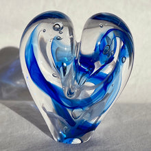 Load image into Gallery viewer, 3.5 inches tall - Blown Glass Jewel Tone Heart
