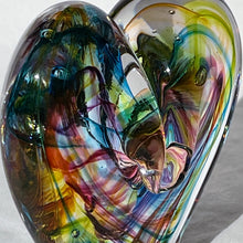 Load image into Gallery viewer, 3.5 inches tall - Blown Glass Jewel Tone Heart
