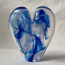 Load image into Gallery viewer, 4 inches tall - Blown Glass Jewel Tone Heart
