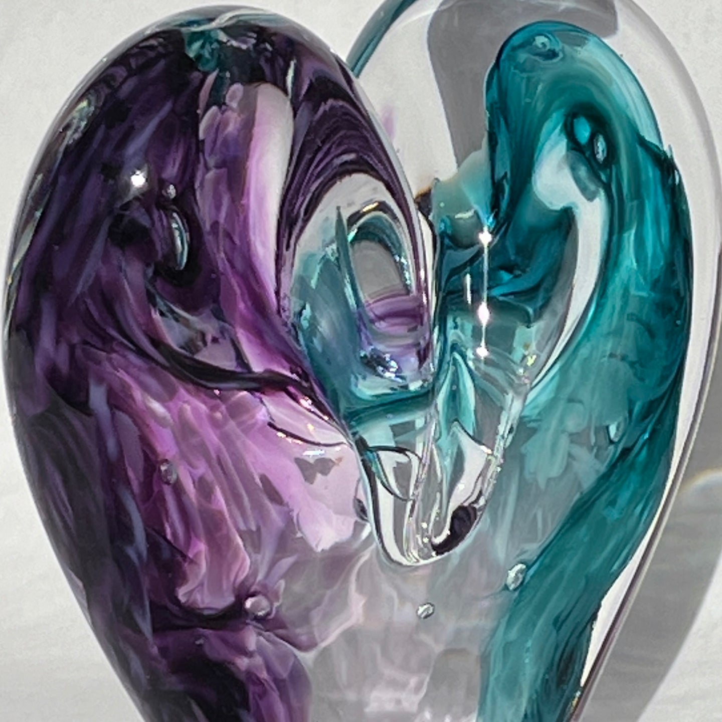 4.5 inches tall - Blown Glass Ultra Bright Heart (Copy)