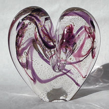 Load image into Gallery viewer, 3.5 inches tall - Blown Glass Heart of Gold
