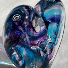 Load image into Gallery viewer, 3 inches tall - Blown Glass Jewel Tone Heart
