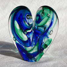 Load image into Gallery viewer, 3 inches tall - Blown Glass Jewel Tone Heart
