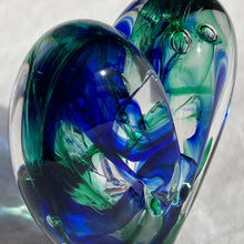 Load image into Gallery viewer, 3 inches tall - Blown Glass Jewel Tone Heart
