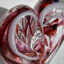 Load image into Gallery viewer, 4 inches tall - Blown Glass Jewel Tone Heart
