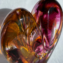 Load image into Gallery viewer, 4 inches tall - Blown Glass Jewel Tone Heart

