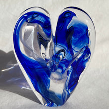 Load image into Gallery viewer, 4.5 inches tall - Blown Glass Jewel Tone Heart
