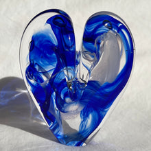Load image into Gallery viewer, 4.5 inches tall - Blown Glass Jewel Tone Heart
