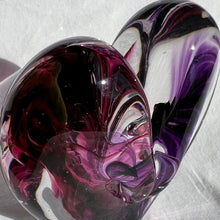 Load image into Gallery viewer, 4.5 inches tall - Blown Glass Jewel Tone Heart
