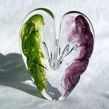 Load image into Gallery viewer, 4.5 inches tall - Blown Glass Ultra Bright Heart
