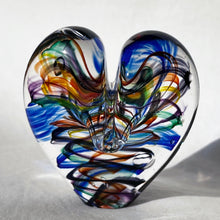Load image into Gallery viewer, 3 inches tall - Blown Glass Jewel Tone Heart (Copy)
