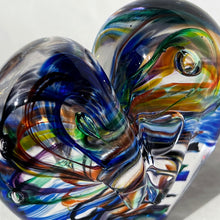 Load image into Gallery viewer, 3 inches tall - Blown Glass Jewel Tone Heart (Copy)
