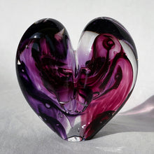 Load image into Gallery viewer, 3 inches tall - Blown Glass Jewel Tone Heart
