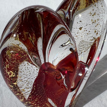 Load image into Gallery viewer, 4 inches tall - Blown Glass Heart of Gold
