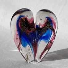 Load image into Gallery viewer, 4 inches tall - Blown Glass Heart of Gold
