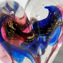 Load image into Gallery viewer, 4 inches tall - Blown Glass Heart of Gold

