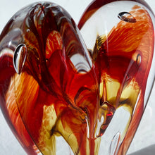 Load image into Gallery viewer, 5 inches tall - Blown Glass Jewel Tone Heart
