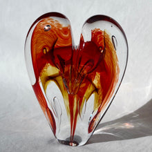 Load image into Gallery viewer, 5 inches tall - Blown Glass Jewel Tone Heart
