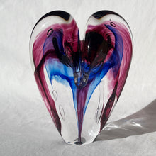 Load image into Gallery viewer, 5.5 inches tall - Blown Glass Jewel Tone Heart
