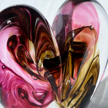 Load image into Gallery viewer, 5.5 inches tall - Blown Glass Jewel Tone Heart
