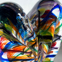 Load image into Gallery viewer, 6.5 inches tall - Blown Glass Jewel Tone Heart
