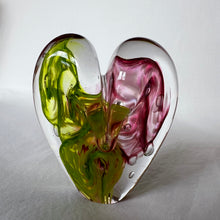 Load image into Gallery viewer, 3.5 inches tall - Blown Glass Ultra Bright Heart
