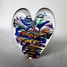 Load image into Gallery viewer, 3.5 inches tall - Blown Glass Jewel Tone Heart
