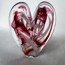 Load image into Gallery viewer, 4.5 inches tall - Blown Glass Jewel Tone Heart

