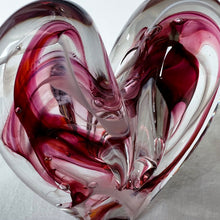 Load image into Gallery viewer, 4.5 inches tall - Blown Glass Jewel Tone Heart
