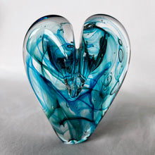 Load image into Gallery viewer, 4.5 inches tall - Blown Glass Jewel Tone Heart
