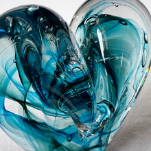 Load image into Gallery viewer, 4.5 inches tall - Blown Glass Jewel Tone Heart
