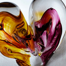 Load image into Gallery viewer, 4.5 inches tall - Blown Glass Jewel Tone Heart
