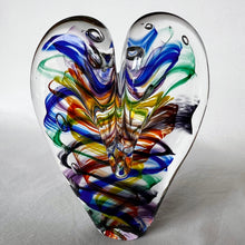 Load image into Gallery viewer, 4.5 inches tall - Blown Glass Jewel Tone Heart
