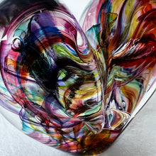 Load image into Gallery viewer, 3 inches tall - Blown Glass Jewel Tone Heart
