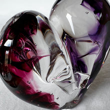 Load image into Gallery viewer, 3 inches tall - Blown Glass Jewel Tone Heart
